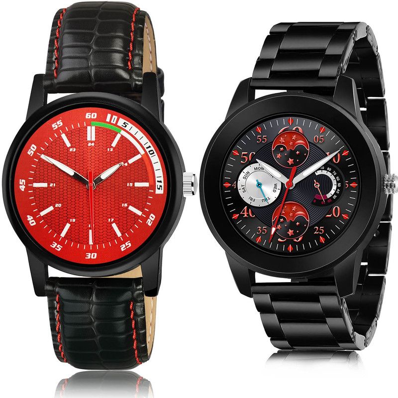 Analog Watch - For Men New Collection 2 Watch Combo For Boys And Men - BRA26-(50-S-20)