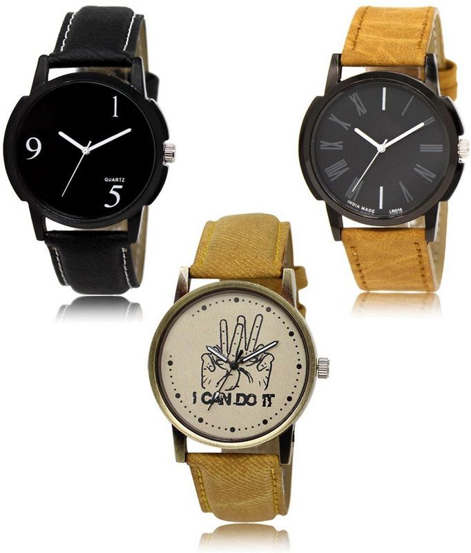 New latest Designer Combo of 3 Analog Watch - For Men LR-06-19-30