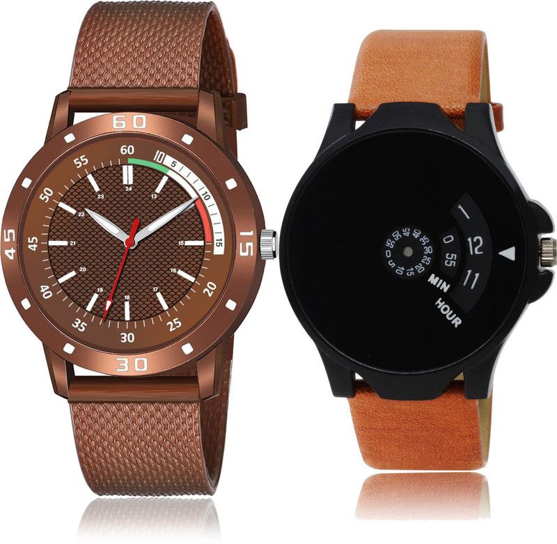 Analog Watch - For Men New Heart 2 Watch Combo For Boys And Men - BRM32-BO49