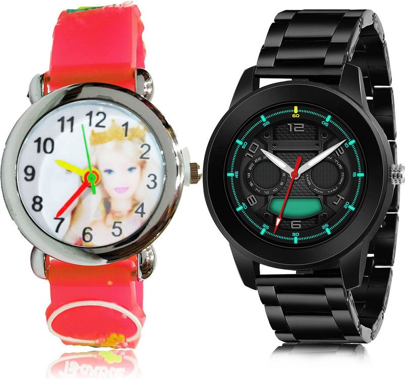 Analog Watch - For Boys Modish Traditional 2 Watch Combo For Boys And Men - BK77-(57-S-20)