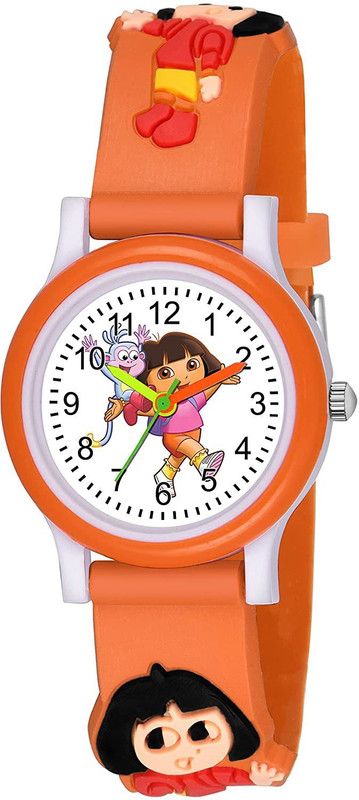 Regards True Best Return Gift Lovely Dost Top Sale Superb Quality Festival Gift Analog Watch - For Girls Brand 2022Just Smile:)Superb Cartoon Design Round Dial Dora Watch Kids