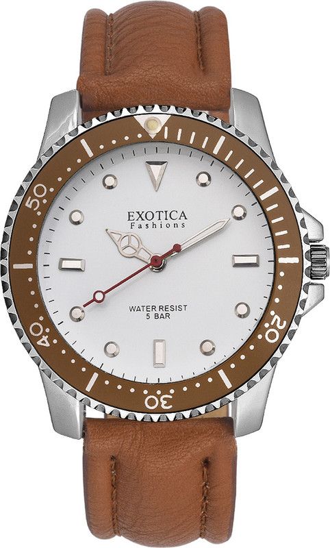 New Series Analog Watch - For Men EFG-117-LS-White-Brown