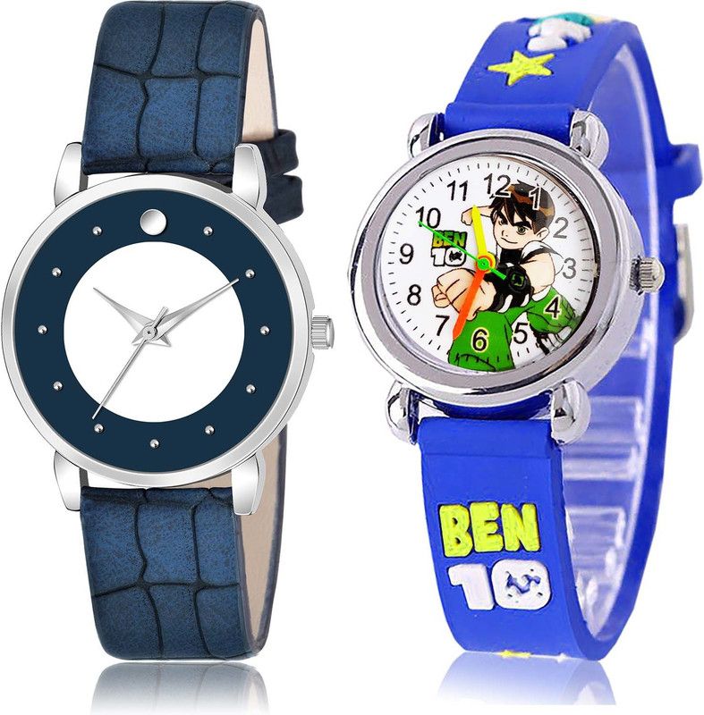 combo watch Analog Watch - For Girls Brand New Rich Ben 10 Kids 2 Watch Combo For Girls And Women - GM340-GC88