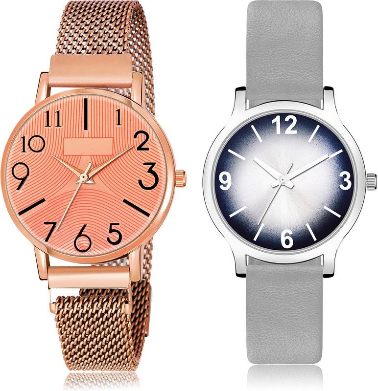 Analog Watch - For Women Brand New Tread 2 Watch Combo For Women And Girls - GW58-GM355