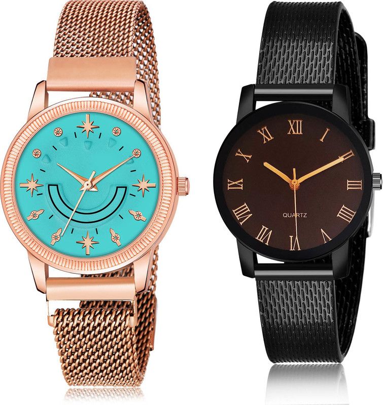 Analog Watch - For Women Modish 3D Design 2 Watch Combo For Women And Girls - GW69-G529