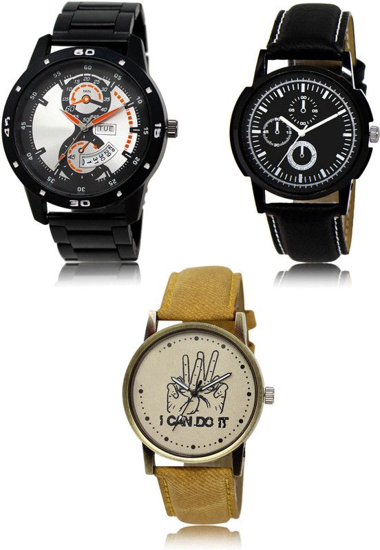 New latest Designer Combo of 3 Analog Watch - For Men 107-13-30