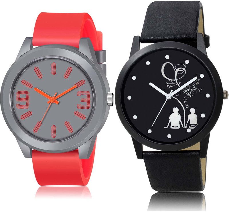 combo watch Analog Watch - For Boys & Girls New Traditional Sports And Couple Love Chain Combo Watch For Boys And Men - BM101-BO46