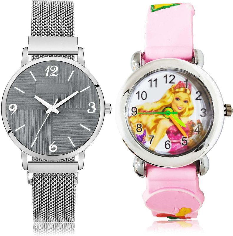 combo watch Analog Watch - For Girls Contemporary Model Magnet Chain And Doll 2 Watch Combo For Girls And Women - GM227-G321