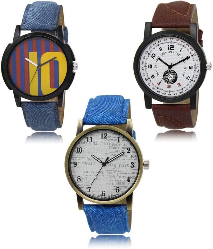 New latest Designer Combo of 3 Analog Watch - For Men -10-11-28