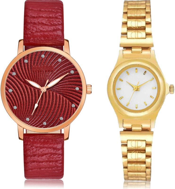 Analog Watch - For Women Modish Quartz 2 Watch Combo For Women And Girls - GM384-GCPL33
