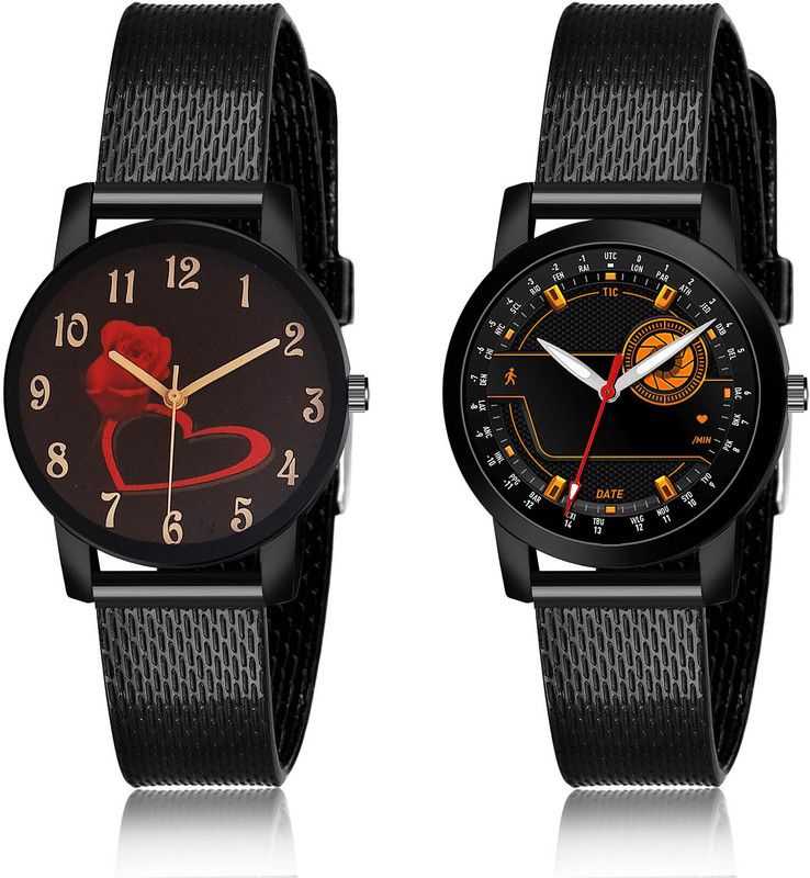 Analog Watch - For Girls Best Wrist 2 Watch Combo For Women And Girls - G535-(52-L-10)