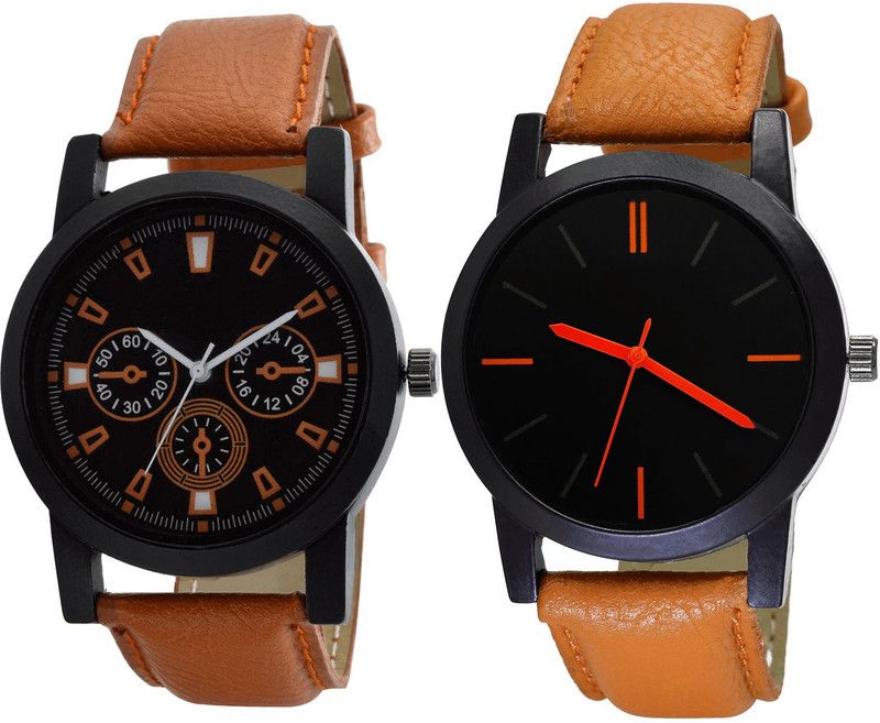 combo watch Analog Watch - For Girls Brand New Model Analogue Brown Color Boys And Men Watch - B31-B112 (Combo Of 2 )