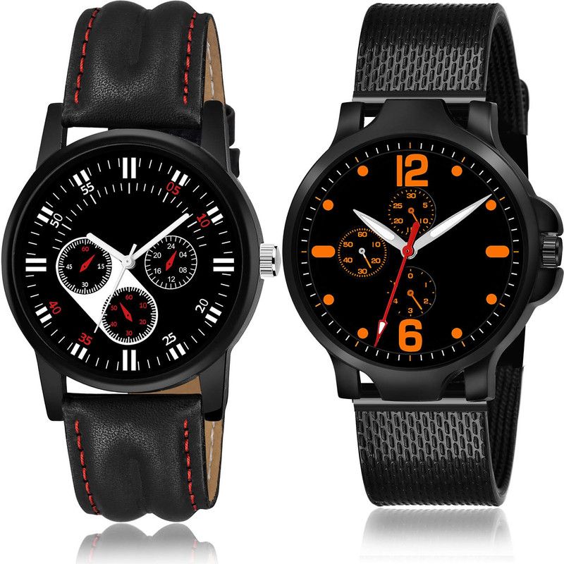 Analog Watch - For Men Contemporary Formal 2 Watch Combo For Boys And Men - B104-(70-S-10)