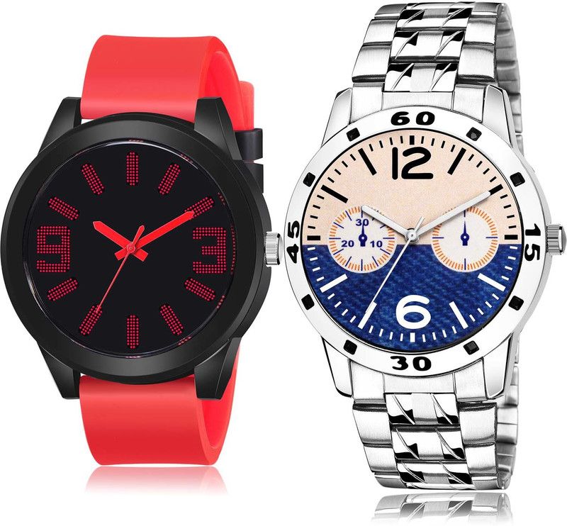 combo watch Analog Watch - For Boys & Girls Latest Fashionable Sports And Chain Watch Combo Watch For Boys And Men - BM103-B800