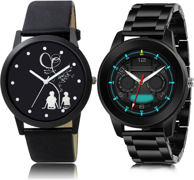 Analog Watch - For Men Brand New Unique 2 Watch Combo For Boys And Men - BO46-(58-S-20)