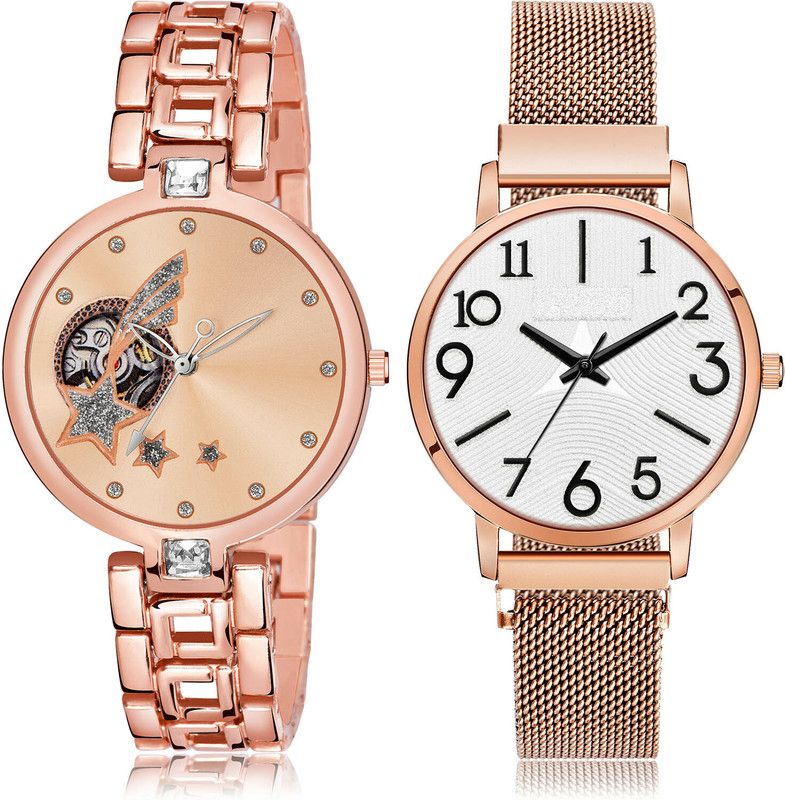 Analog Watch - For Women Treading Gift 2 Watch Combo For Women And Girls - G664-GM243