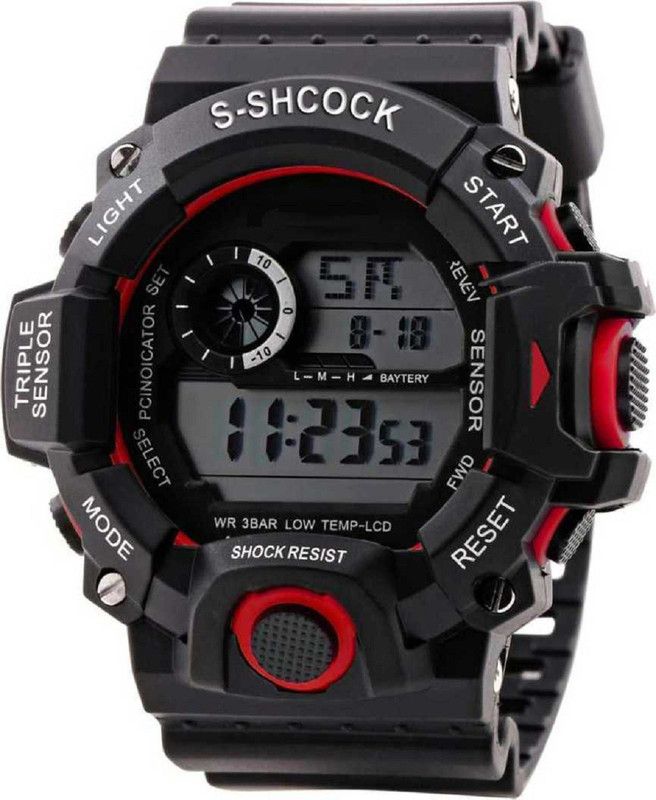LUMINOUS STYLISH SUPER SOLID DIGITAL Digital Watch - For Boys G-SPORT'S LOOK BOND SHOCK CHRONOGRAPH RESISTANCE