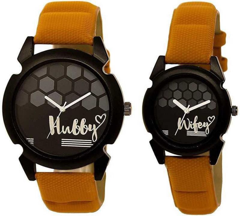 New Trending Analogue Dial Men's and Women's Couple Watch Analog Watch - For Men & Women couple watch for couple