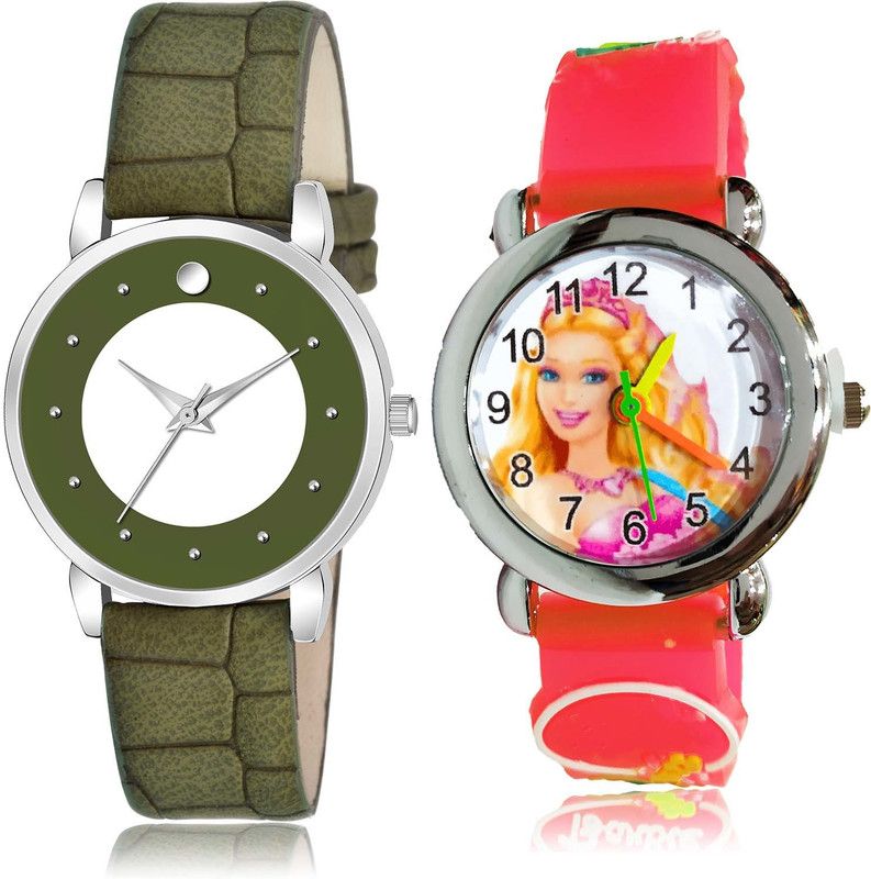 combo watch Analog Watch - For Girls New Heart Odette Doll Kids 2 Watch Combo For Girls And Women - GM336-GC74