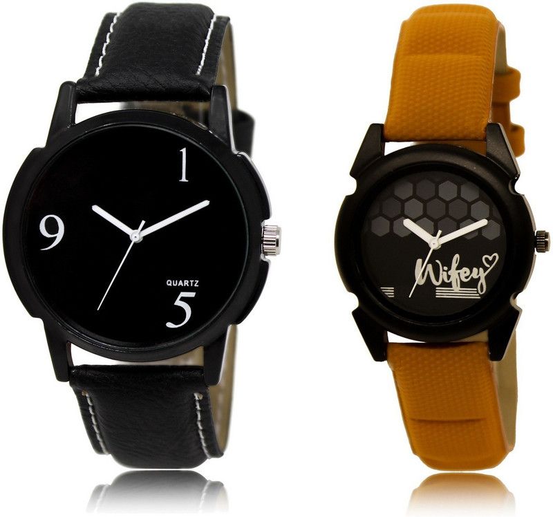 New Latest Designer Combo of 2 Analog Watch - For Couple LR06-LR235