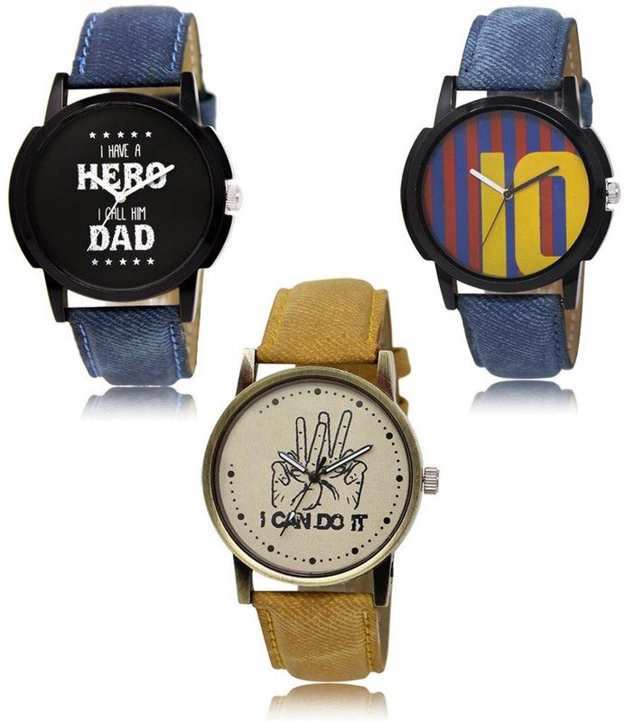 New latest Designer Combo of 3 Analog Watch - For Men LR-07-10-30
