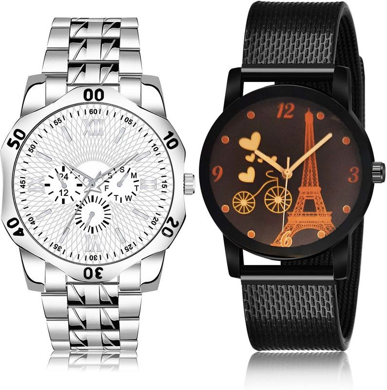 combo watch Analog Watch - For Men Best High Quality Chain And Bicycle 2 Watch Combo For Boys And men - BM404-BRM10