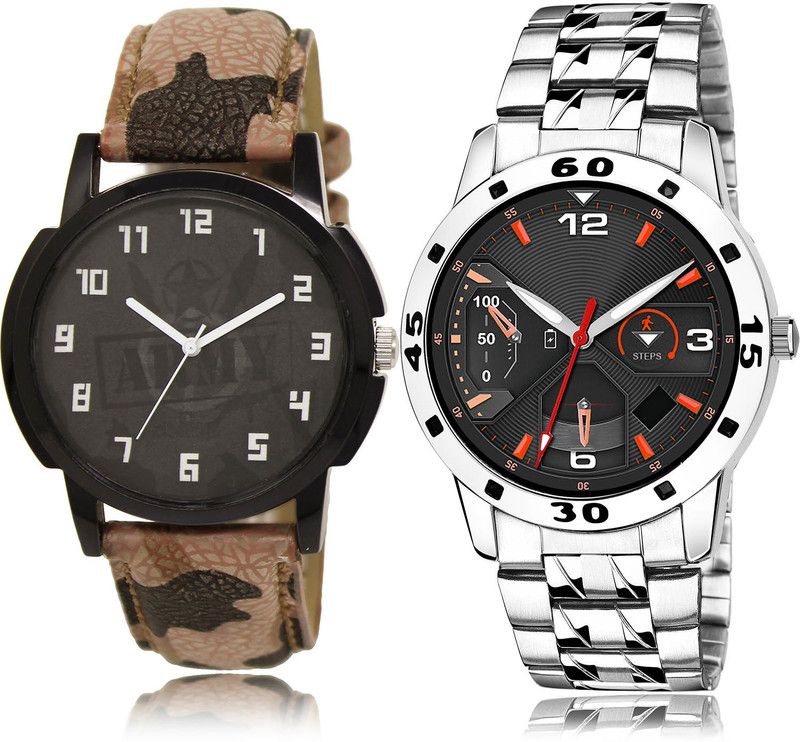 Analog Watch - For Men Classical Italian Designer 2 Watch Combo For Boys And Men - BL46.3-(40-S-19)