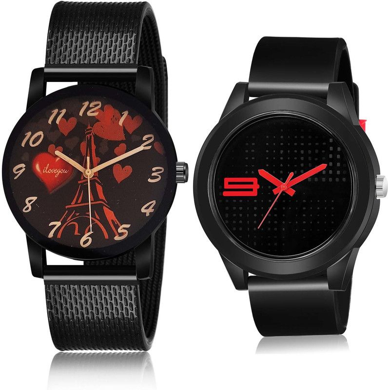 combo watch Analog Watch - For Boys Brand New Exclusive I Love You And Sports 2 Watch Combo For Boys And men - BRM19-BM105