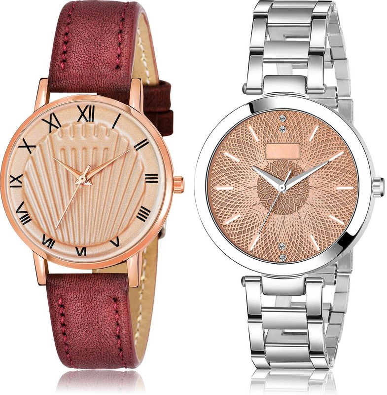 Analog Watch - For Girls Brand New Collegian 2 Watch Combo For Women And Girls - GW48-GM204