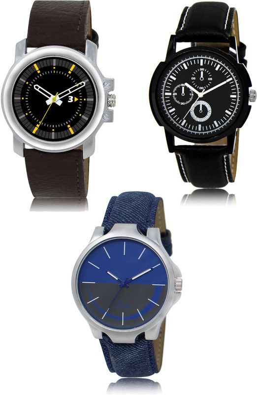 New latest Designer Combo of 3 Analog Watch - For Men 44-13-24