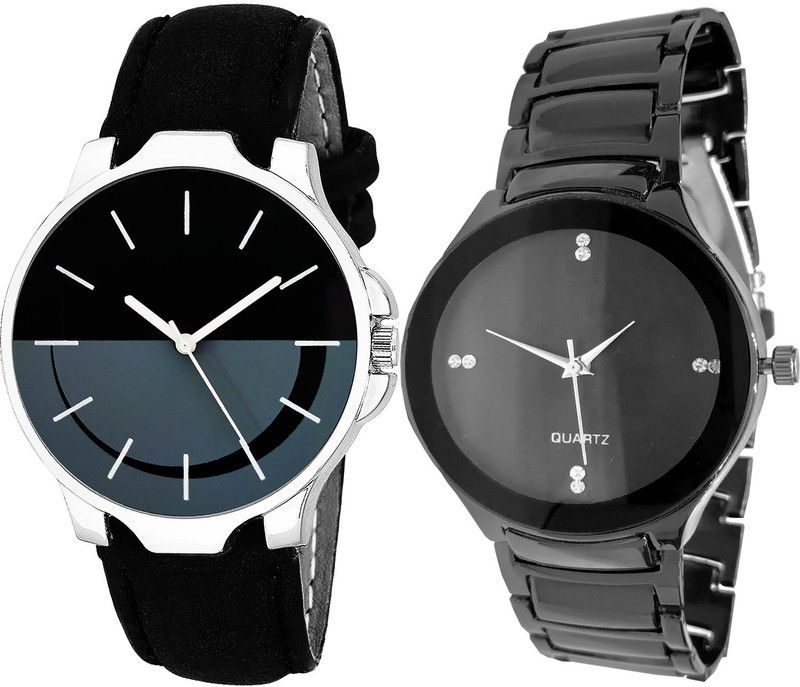 combo watch Analog Watch - For Girls Brand New Traditional Analogue Black Color Boys And Men Watch - B111-B67 (Combo Of 2 )