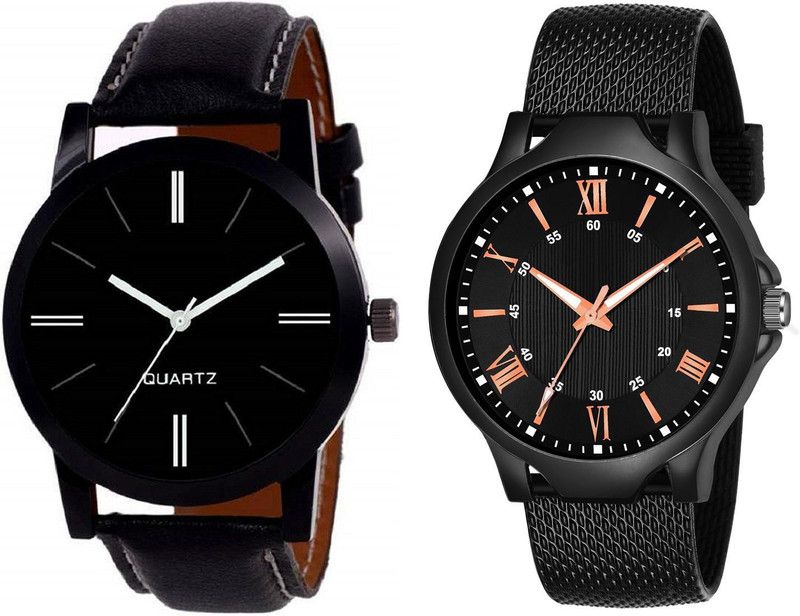 Pack Of 2 Top Trending Latest Attractive Designer Men Combo Analog Watch - For Men VH_KJR_414_KJR_513