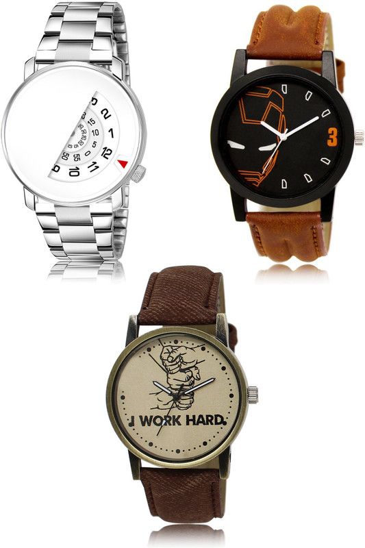 New latest Designer Combo of 3 Analog Watch - For Men 106-04-29