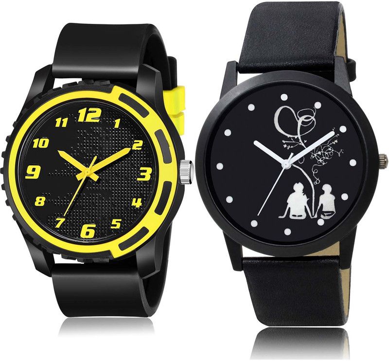 combo watch Analog Watch - For Boys & Girls Latest Exclusive Sports And Couple Love Chain Combo Watch For Boys And Men - BM112-BO46