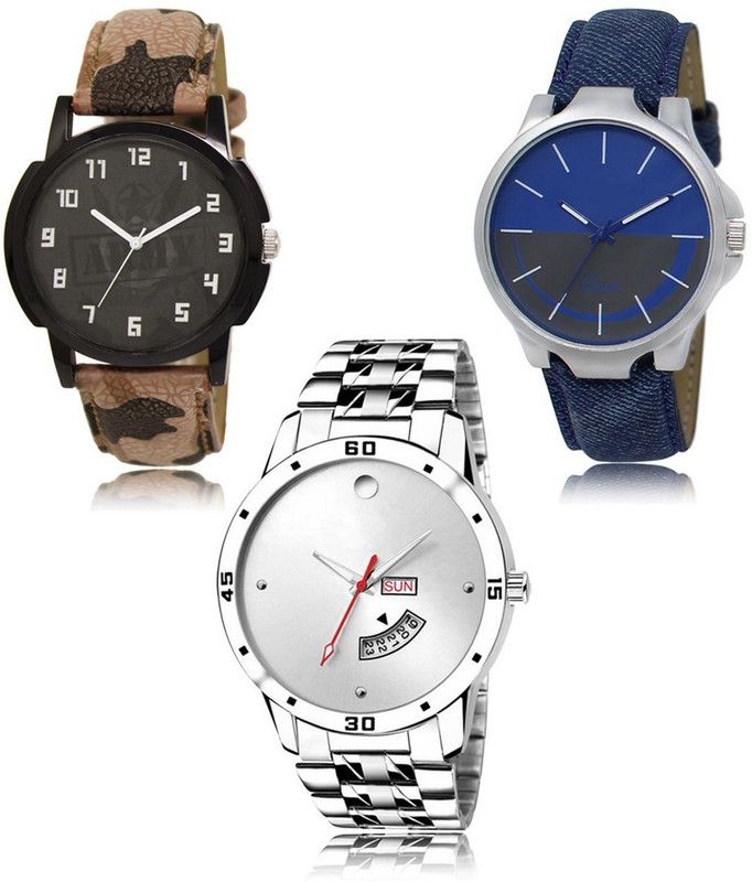 New latest Designer Combo of 3 Analog Watch - For Men LR-03-24-103