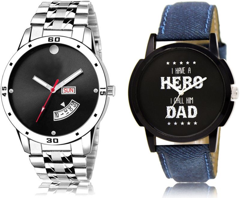 New Latest Designer Combo of 2 Analog Watch - For Men LR104-LR07