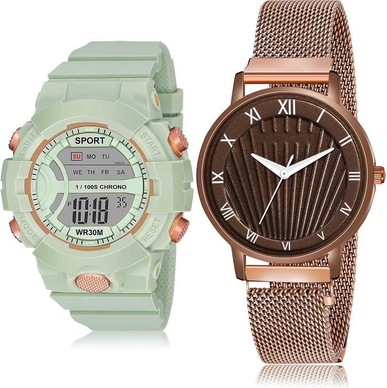 Analog-Digital Watch - For Girls 2 Watch Combo For Women And Girls - DG35-G519
