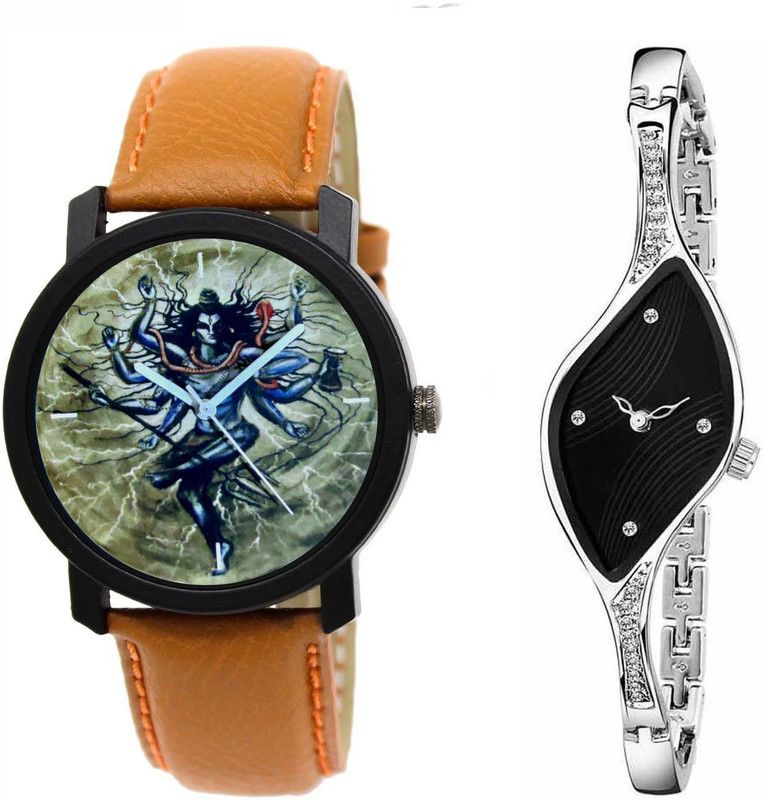 SHIV TANDAV ORANGE B. & RAGA BLC Analog Watch - For Men & Women SHIV-TANDAV COMBO WATCH