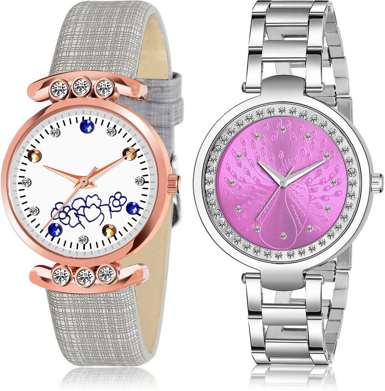 Analog Watch - For Girls Best Chronograph 2 Watch Combo For Women And Girls - GW3-GM208