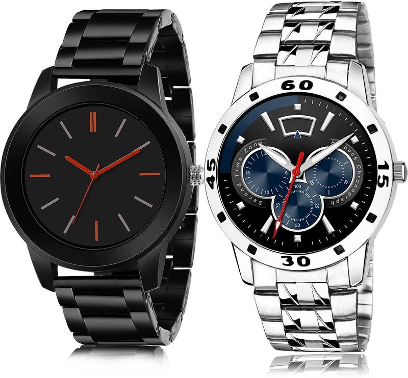 Analog Watch - For Men Contemporary Traditional 2 Watch Combo For Boys And Men - B978-(61-S-19)