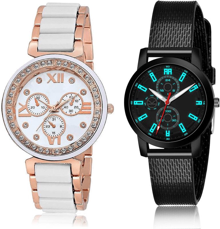 Analog Watch - For Girls New Luxury 2 Watch Combo For Women And Girls - G210-(63-L-10)