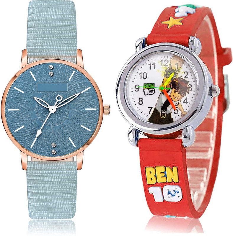 Analog Watch - For Women Brand New Collection Ben 10 Kids 2 Watch Combo For Girls And Women - GM316-GC117