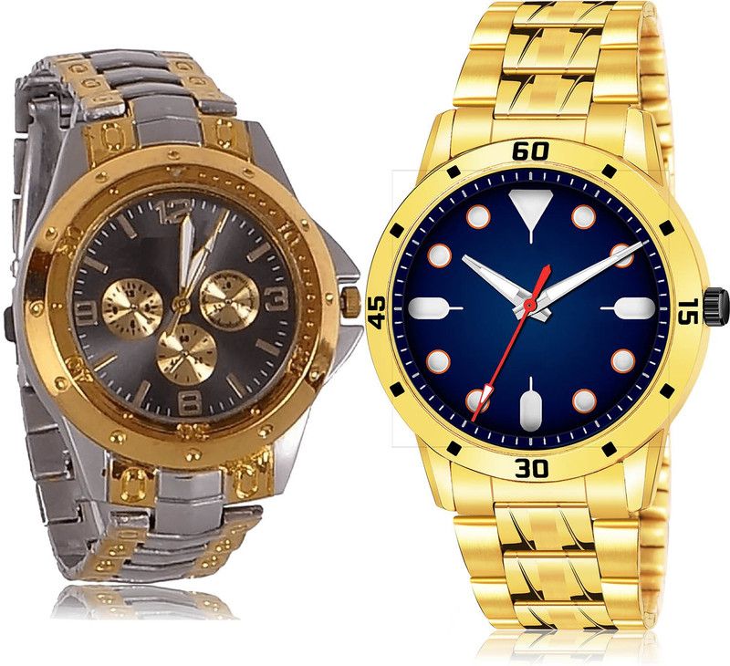 Analog Watch - For Men Treading 3D Design 2 Watch Combo For Boys And Men - B76-(65-S-21)