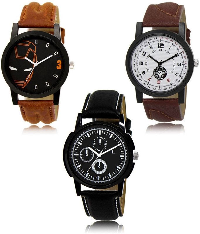 New latest Designer Combo of 3 Analog Watch - For Men LR-04-11-13