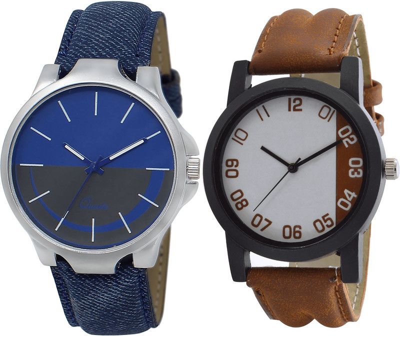 combo watch Analog Watch - For Girls Treading Italian Designer Analogue Blue And Brown Color Boys And Men Watch - BL46.24-B39 (Combo Of 2 )