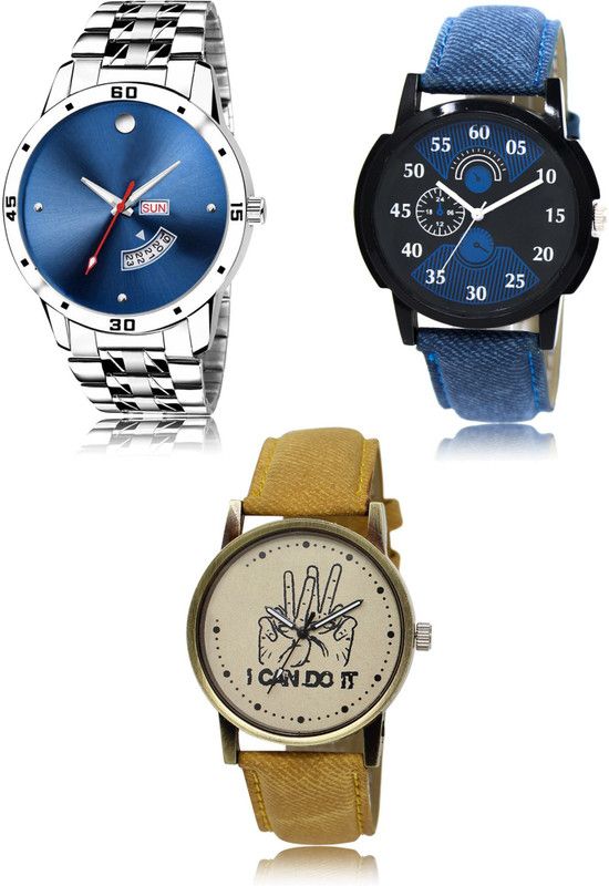New latest Designer Combo of 3 Analog Watch - For Men 105-02-30