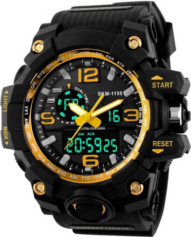 CHRONOGRAPH AND DIGITAL Analog-Digital Watch - For Men 1155 Khaki Chronograph Analog Digital