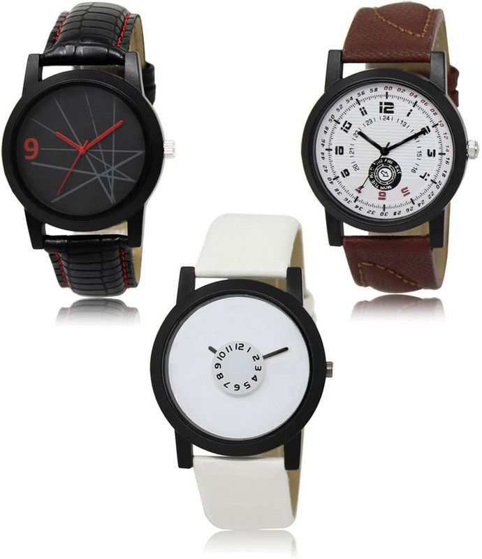 New latest Designer Combo of 3 Analog Watch - For Men LR-08-11-26