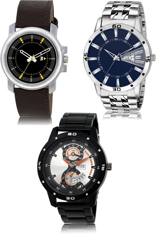 New latest Designer Combo of 3 Analog Watch - For Men 44-102-107