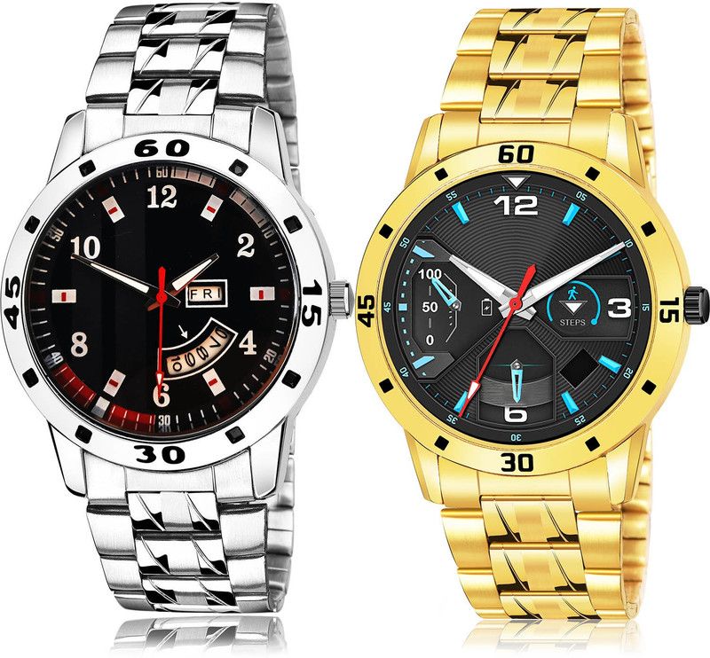 Analog Watch - For Men Best Italian Designer 2 Watch Combo For Boys And Men - B190-(41-S-21)